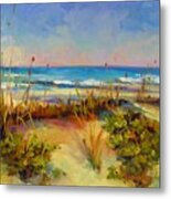 Turquoise Tide Metal Print