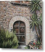 Tuscan Doorway La Parrina Metal Print