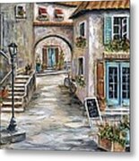 Tuscan Street Scene Metal Print