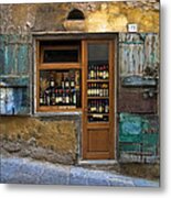 Tuscany Wine Shop Metal Print