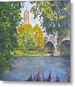 A Place To Pause - Peebles Metal Print