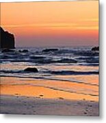 Twilight Coast Metal Print