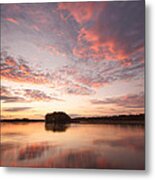 Twilight On The Wisconsin River Metal Print