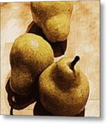 Two And Three Quarters Pear Metal Print