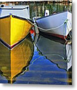 Two Row Boat At Fisherman's Cove Metal Print