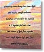 Two Souls Destined To Be Together Metal Print