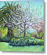 Two Trees Like Springtime Lovers Metal Print