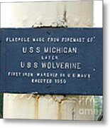 U S S Michigan / U S S Wolverine Metal Print