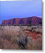 Uluru At Dawn Metal Print