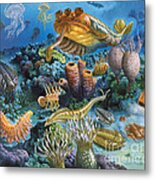 Underwater Paleozoic Landscape Metal Print