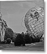 Unisphere In Corona Park Metal Print