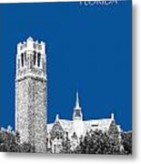 University Of Florida - Royal Blue Metal Print