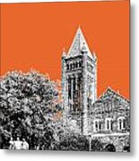 University Of Illinois 2 - Altgeld Hall - Coral Metal Print