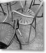 University Of Wisconsin Madison Terrace Chairs Metal Print