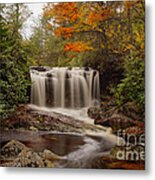Upper Falls Waterfall On Big Run River Metal Print