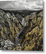 Lower Yellowstone Falls Metal Print