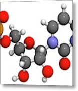 Uridine Monophosphate Nucleotide Molecule Metal Print