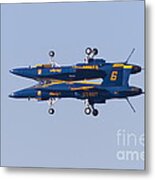 Us Navy Blue Angels F18 Supersonic Jets 5d29625 Metal Print
