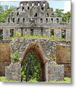Uxmal Pyramid House Of Doves Yucatan Mexico Metal Print