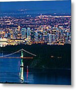 Vancouver From Cypress Mountain Metal Print