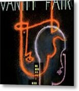 Vanity Fair Cover Featuring A Neon Illustration Metal Print
