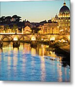 Vatican At Night Metal Print