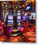Vegas Slot Machines 2.0 Metal Print