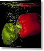 Veggie Bath Metal Print