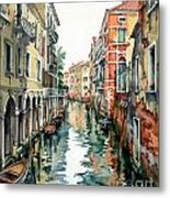 Venetian Canal Vii Metal Print
