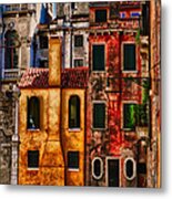 Venice Homes Metal Print