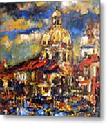 Venice Italy Sparkling At Sunset Metal Print