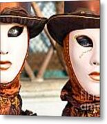 Venice Masks - Carnival. Metal Print