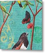 Verdigris Songbirds 2 Metal Print