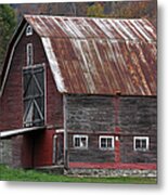 Vermont Barn Art Metal Print