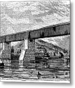 Victoria Bridge - Quebec - 1878 Metal Print