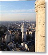 View From Basilica Of The Sacred Heart Of Paris - Sacre Coeur - Paris France - 01138 Metal Print