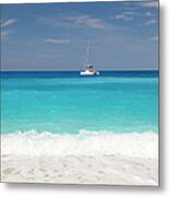 View From Beach, Navagio Bay Metal Print