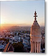 View From Montmartre To Paris Metal Print