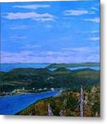 View From Sugarloaf Hill Ship Harbour Bottom Metal Print