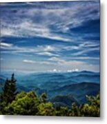 View From The Blue Ridge Parkway - Love Metal Print