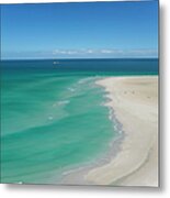 View Of Ocean And Beach Metal Print