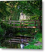 View Of The Grist Mill At Waterloo Village Metal Print