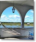 View Of The Marsh From The Pelican Inn Metal Print