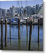 View Of Vancouver Harbor From Stanley Park No. 0815 Metal Print