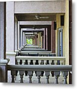 View Through Balconys Metal Print