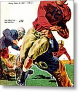 Vintage American Football Poster Metal Print