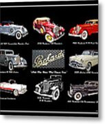 Poster Of Classic Packards Metal Print