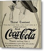 Vintage Coca Cola Ad 1911 Metal Print
