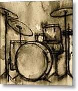 Vintage Drums Metal Print