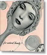 Vintage Make Up Advert Metal Print